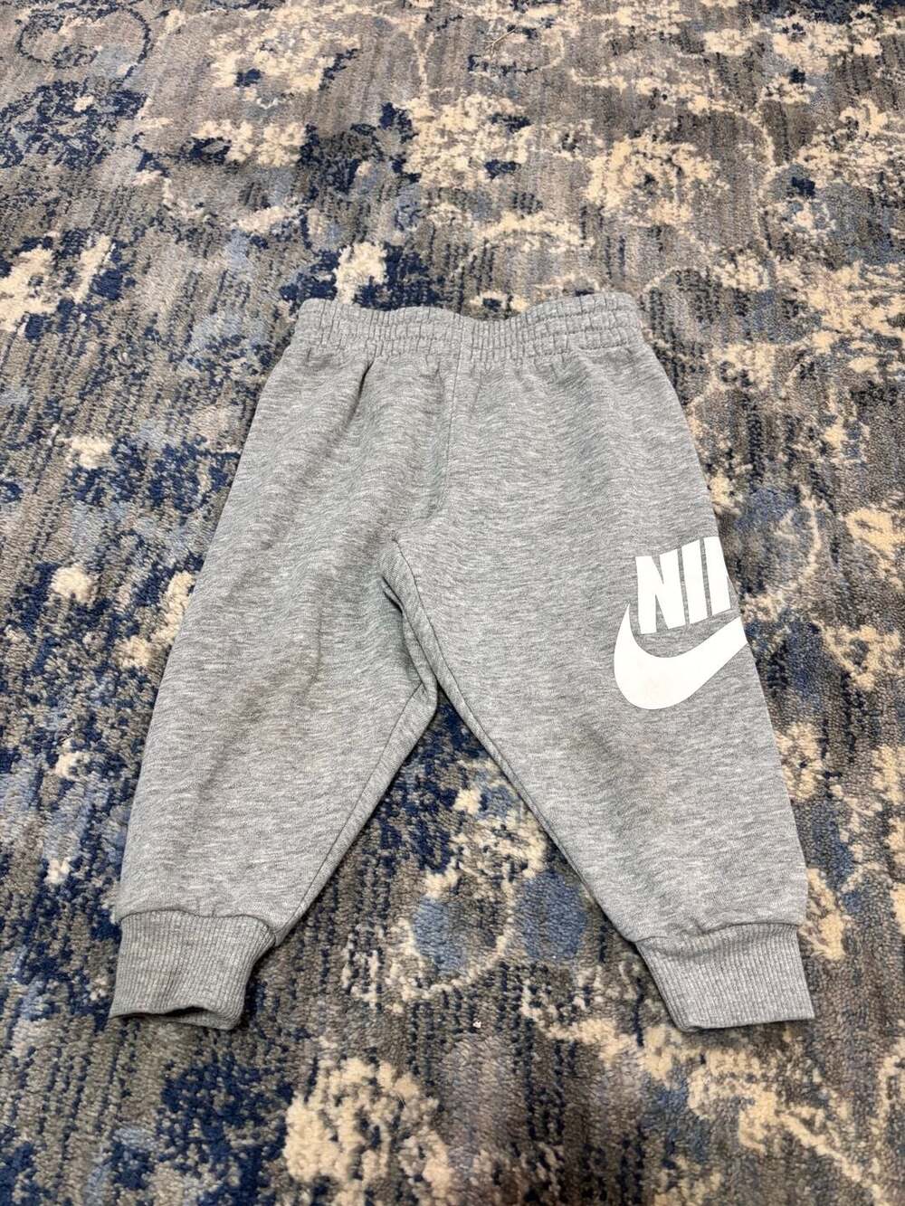 Nike Gray Jogger Sweatpants Grey Logo Kids Toddler